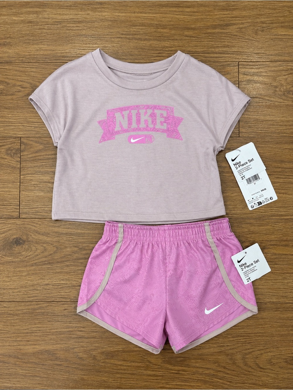 Nike Kids 2-Piece Set Pink & Light Mauve